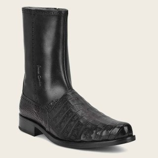 Cuadra Men's Hand-Painted Exotic Black Leather Boot | New Arrivals