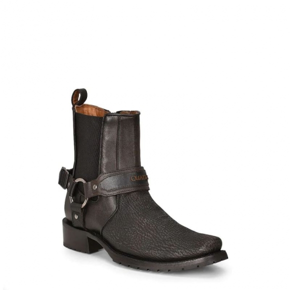 Cuadra Men's Urban Hand-Painted Black Shark Leather Boot | New Arrivals