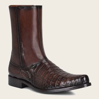 Cuadra Men's Hand-Painted Exotic Brown Leather Boot | New Arrivals
