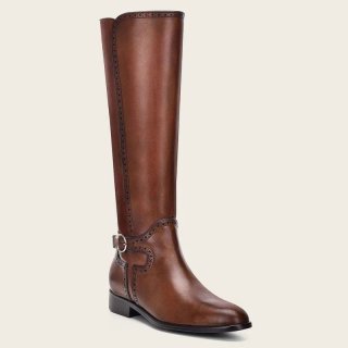 Cuadra Women's Hand-Painted Honey Leather Riding Boot | New Arrivals