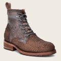 Cuadra Men's Engraved Brown Poisson Leather Boot | New Arrivals