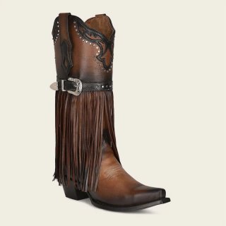 Cuadra Women's Brown Fringed Cowboy Boot | New Arrivals
