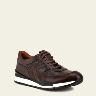Cuadra Men's Brown Deer Leather Sneaker | New Arrivals