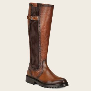 Cuadra Women's High Boot Honey Bovine Leather Boot | New Arrivals