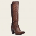 Cuadra Women's Embroidered Brown Leather Boot | New Arrivals