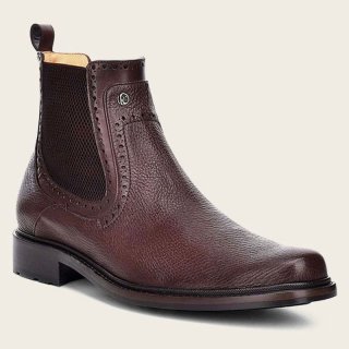 Cuadra Men's Black Deer Minimalistic Bootie-Deer - Brown | New Arrivals