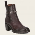Cuadra Women's Dark Brown Deer Leather Urban Bootie | New Arrivals