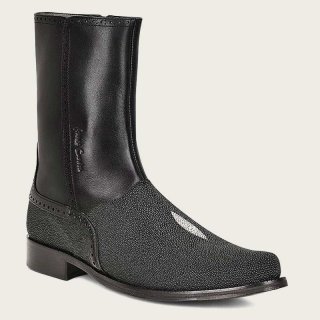 Cuadra Men's Black Stingray Exotic Leather Boot | New Arrivals