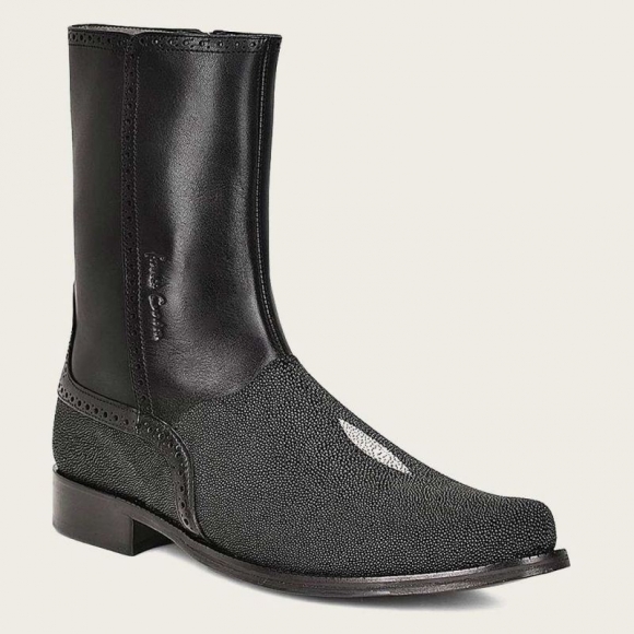 Cuadra Men's Black Stingray Exotic Leather Boot | New Arrivals