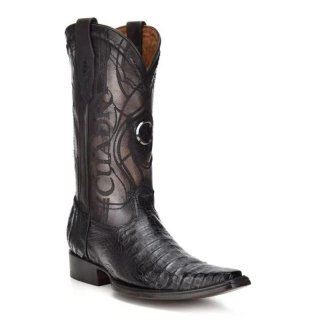 Cuadra Men's Engraved Black Cayman Leather Boot | New Arrivals