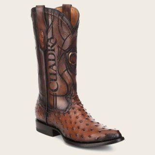 Cuadra Men's Engraved Brown Leather Boot | New Arrivals