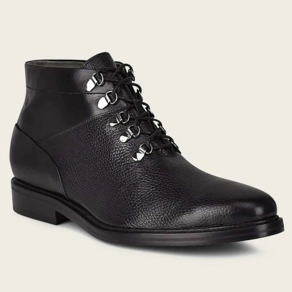 Cuadra Men's Black Deer Leather Urban Bootie | New Arrivals