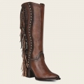 Cuadra Women's Handmade Braiding Brown Leather Boot | New Arrivals