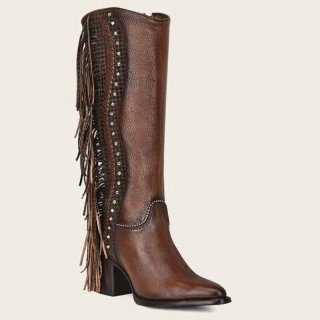 Cuadra Women's Handmade Braiding Brown Leather Boot | New Arrivals