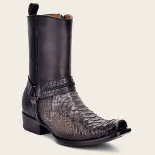 Cuadra Men's Handwoven Grey Leather Boot | New Arrivals