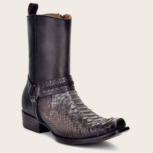 Cuadra Men's Handwoven Grey Leather Boot | New Arrivals