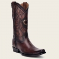 Cuadra Men's Engraved Brown Leather Western Boot-Bovine - Brown | New Arrivals