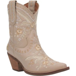 WOMEN'S DINGO PRIMROSE LEATHER BOOTIE-SAND | FREE SHIPPING