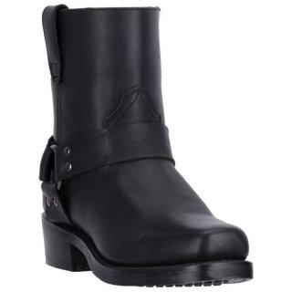 MEN'S DINGO REV UP LEATHER HARNESS BOOT-BLACK | FREE SHIPPING