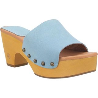WOMEN'S DINGO BEECHWOOD LEATHER SANDAL-BLUE | FREE SHIPPING