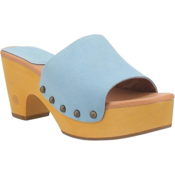 WOMEN'S DINGO BEECHWOOD LEATHER SANDAL-BLUE | FREE SHIPPING