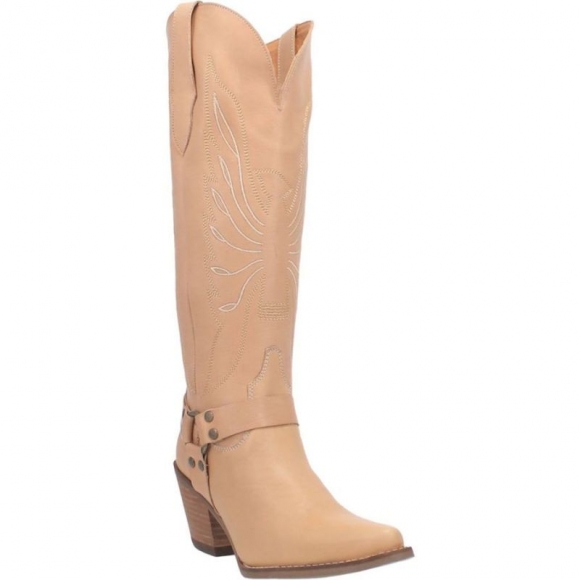 WOMEN'S DINGO HEAVENS TO BETSY LEATHER BOOT-NATURAL | FREE SHIPPING