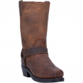 MEN'S DINGO DEAN LEATHER HARNESS BOOT-DARK BROWN | FREE SHIPPING