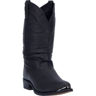 MEN'S DINGO AMSTERDAM LEATHER BOOT-BLACK | FREE SHIPPING