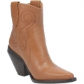 WOMEN'S DINGO PRETTY N' PRISSY LEATHER BOOTIE-CAMEL | FREE SHIPPING