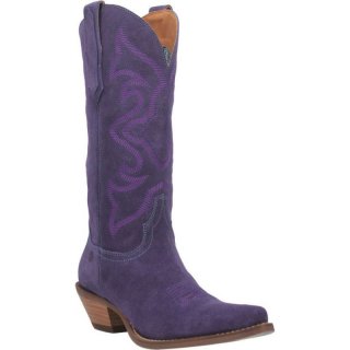 WOMEN'S DINGO OUT WEST LEATHER BOOT-PLUM | FREE SHIPPING