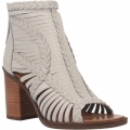 WOMEN'S DINGO JEEZY LEATHER SANDAL-WHITE | FREE SHIPPING