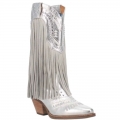 WOMEN'S DINGO GYPSY LEATHER BOOT-SILVER | FREE SHIPPING