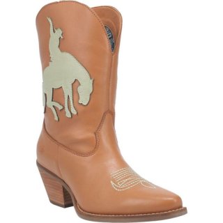 WOMEN'S DINGO LET 'ER BUCK LEATHER BOOT-CAMEL | FREE SHIPPING