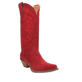 WOMEN'S DINGO OUT WEST LEATHER BOOT-RED | FREE SHIPPING