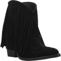 WOMEN'S DINGO TANGLES LEATHER BOOTIE-BLACK | FREE SHIPPING