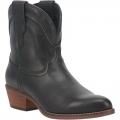 WOMEN'S DINGO SEGUARO LEATHER BOOTIE-BLACK | FREE SHIPPING