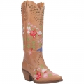 WOMEN'S DINGO POPPY LEATHER BOOT-WHITE | FREE SHIPPING