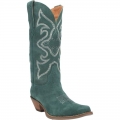 WOMEN'S DINGO OUT WEST LEATHER BOOT-GREEN | FREE SHIPPING