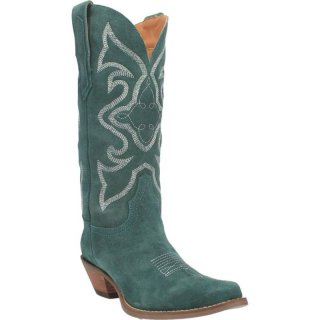 WOMEN'S DINGO OUT WEST LEATHER BOOT-GREEN | FREE SHIPPING