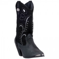WOMEN'S DINGO AVA LEATHER BOOT-BLACK | FREE SHIPPING