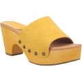 WOMEN'S DINGO BEECHWOOD LEATHER SANDAL-YELLOW | FREE SHIPPING