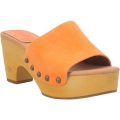 WOMEN'S DINGO BEECHWOOD LEATHER SANDAL-ORANGE | FREE SHIPPING
