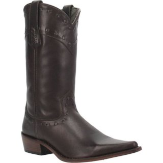 MEN'S DINGO STAGECOACH LEATHER BOOT-BROWN | FREE SHIPPING