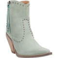 WOMEN'S DINGO CLASSY N' SASSY LEATHER BOOTIE-MINT SUEDE | FREE SHIPPING