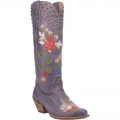 WOMEN'S DINGO POPPY LEATHER BOOT-LAVENDER | FREE SHIPPING