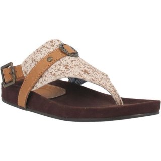 WOMEN'S DINGO HIGHLANDS LEATHER SANDAL-TAN | FREE SHIPPING