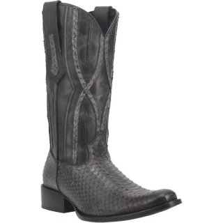MEN'S DINGO ACE HIGH LEATHER BOOT-BLACK | FREE SHIPPING