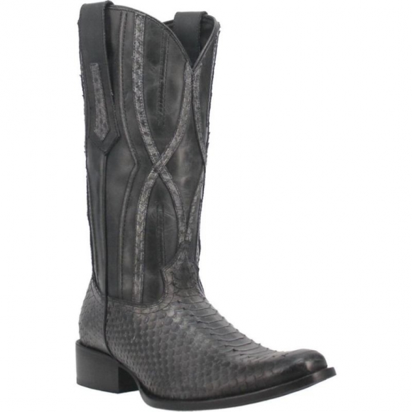MEN'S DINGO ACE HIGH LEATHER BOOT-BLACK | FREE SHIPPING