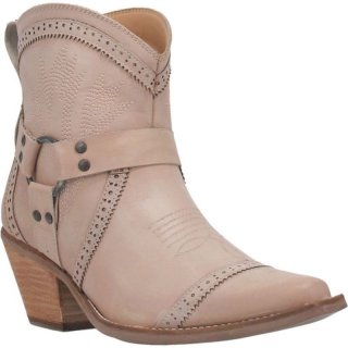 WOMEN'S DINGO GUMMY BEAR LEATHER BOOTIE-NATURAL | FREE SHIPPING