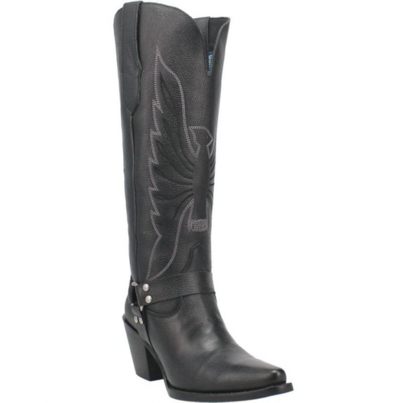 WOMEN'S DINGO HEAVENS TO BETSY LEATHER BOOT-BLACK | FREE SHIPPING